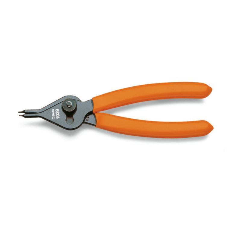 Pinza Reversibile A Becchi Diritti Per Anelli Elastici Di Sicurezza Per Fori E Alberi, Manici Ricoperti In Pvc 1039 150 Beta 010390015