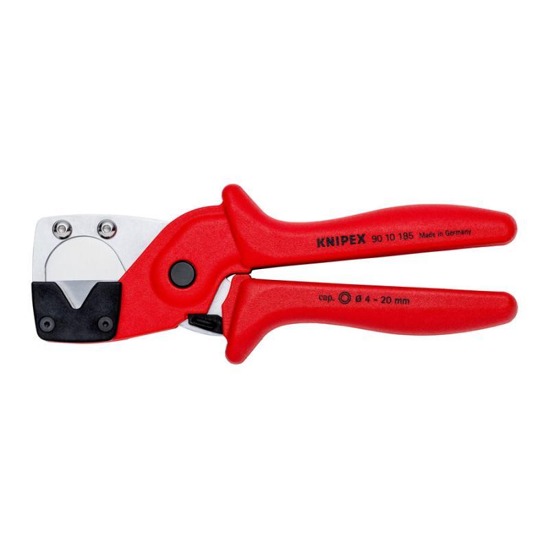 KNIPEX 90 10 185 SB Tagliatubi per tubi flessibili e multistrato in resina sintetica rinforzata con fibra di vetro 185 mm in confezione Self-service
