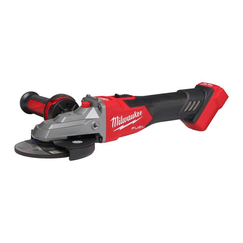 Smerigliatrice Angolare 18 Volt A Testa Piatta Disco 125 Mm Tecnologia Fuel Con Interruttore A Slitta E Freno - Senza Batteria - M18 Fsagf125Xb-0X - Milwaukee 4933478438