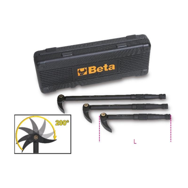 Serie Di 3 Leve Con Testa Snodata Piatta Curva 966/C3 Beta 009660103