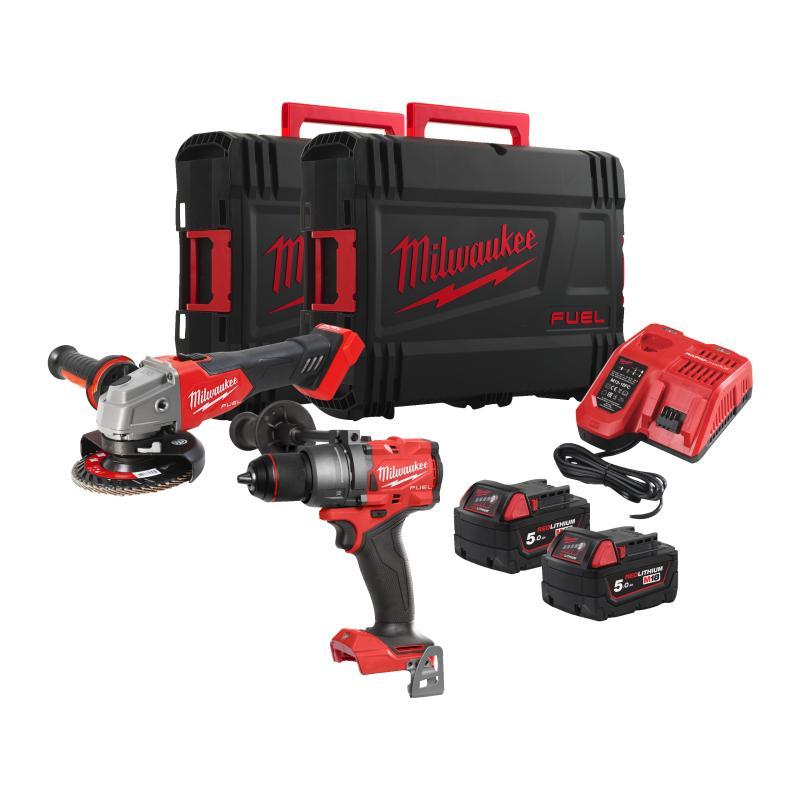 Kit M18 Fuel Trapano E Smerigliatrice Fpd3 + Fsag - M18 FPP2E3-502X EU - Milwaukee 4933492516