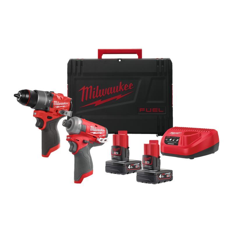 Kit Elettroutensili 12 Volt Fpd2 + Fqid - M12 FPP2E2-402X - Milwaukee 4933480594