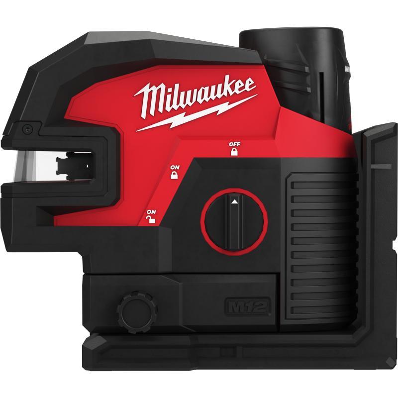 Laser Lineare Verde A Due Linee Con 4 Punti Piombo 3.0Ah - M12 Cll4P-301C - Milwaukee 4933479203
