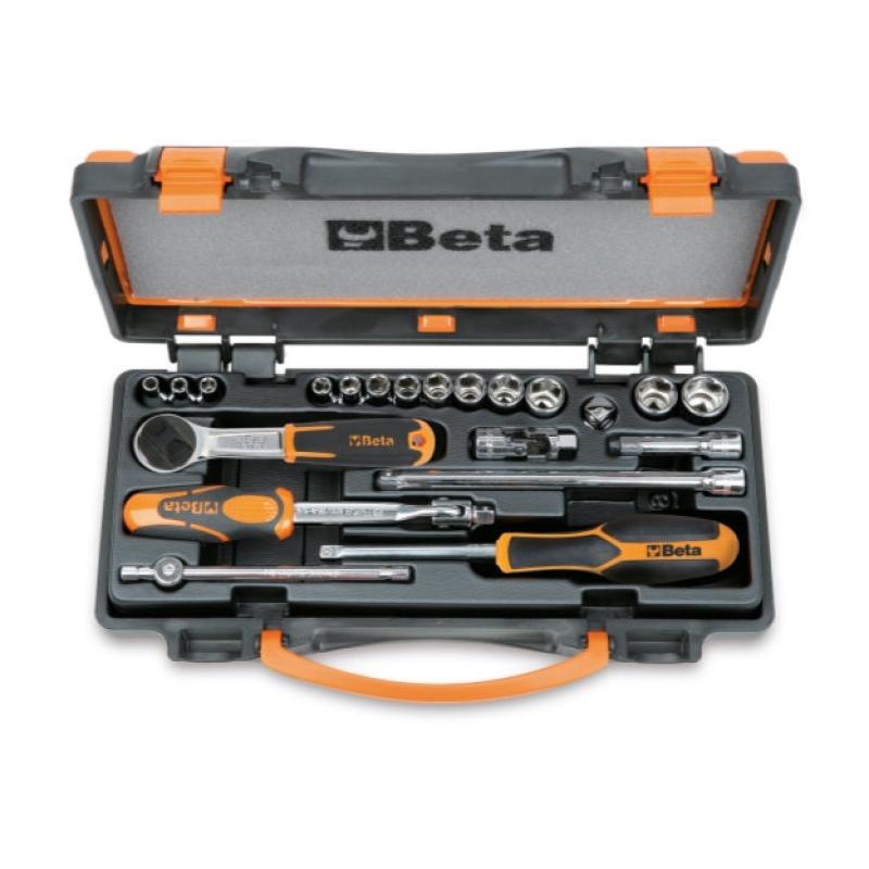 Assortimento Di 13 Chiavi A Bussola A Mano Esagonali E 8 Accessori In Cassetta Di Lamiera 900/C13-8 Beta 009000954