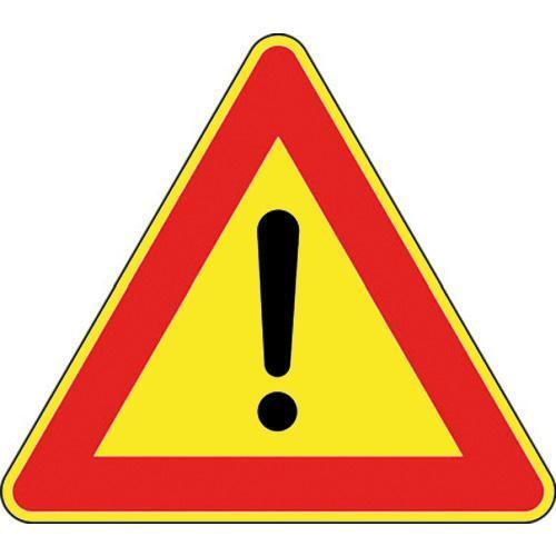 Cartello Altri Pericoli Figura II 35G