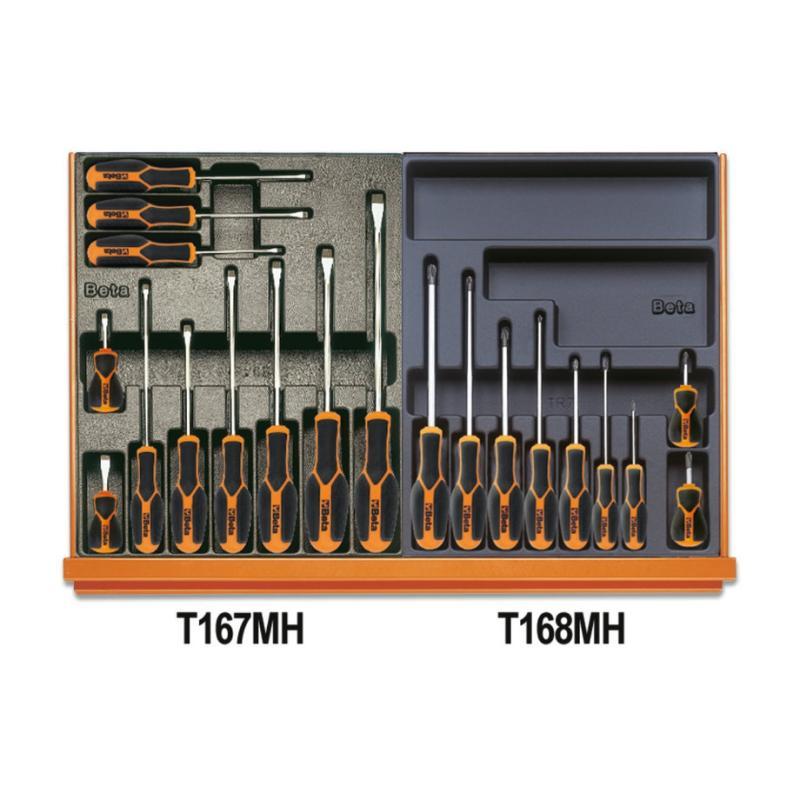 Assortimento Di 152 Utensili Per Manutenzioni Industriali In Termoformato Rigido In Abs 5904VI/2T Beta 059041164