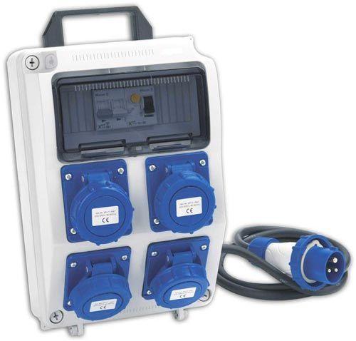 Quadro ASC IP65 Con 4 Prese Industriali 16A 3P Serie 11 IP67