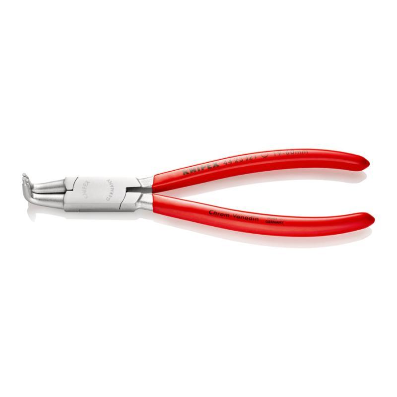 KNIPEX 44 23 J21 Pinza per anelli di sicurezza per anelli di sicurezza interni a fori rivestiti in resina sintetica cromata 170 mm