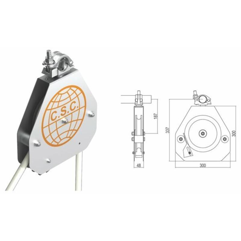 Carrucola Di Sicurezza Kg 50 Autobloccante