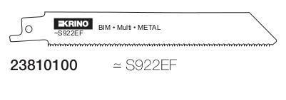 Lame Per Seghetti A Gattuccio Con Attacco Universale Sabre Per Metallo — 152X1,4