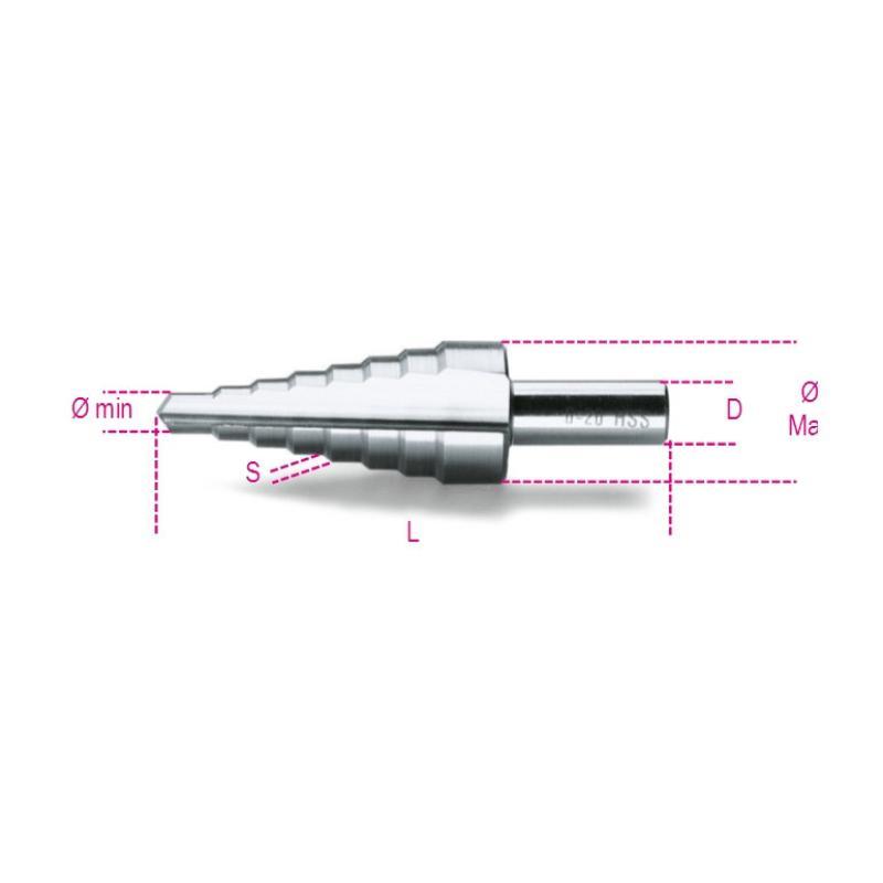 Frese Coniche A Gradino In Acciaio Hss 425 Beta