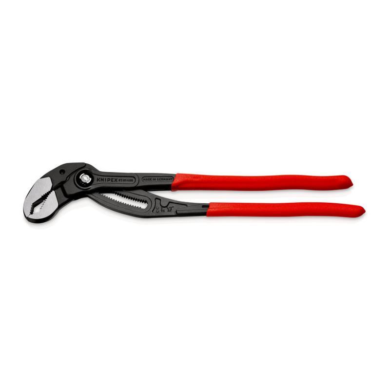 KNIPEX 87 01 400 SB Cobra® XL Pinza regolabile per tubi e dadi rivestiti in resina sintetica antiscivolo bonderizzata grigia 400 mm in confezione Self-service