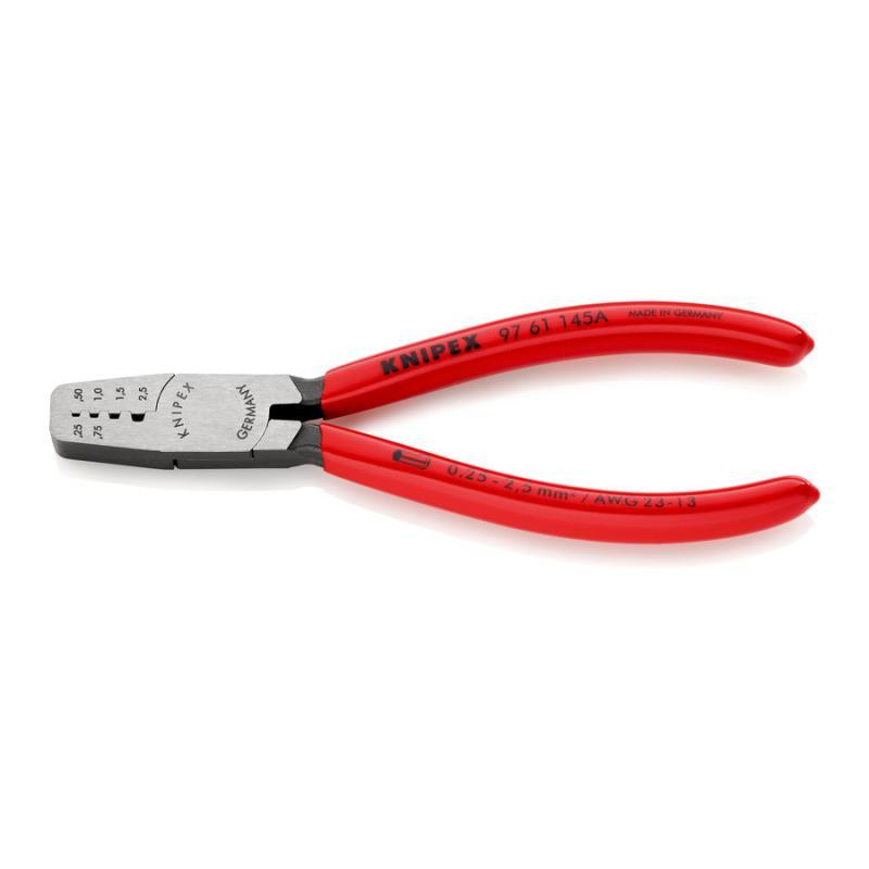 KNIPEX 97 61 145 A Crimpatrici per terminali a bussola rivestiti in resina sintetica 145 mm
