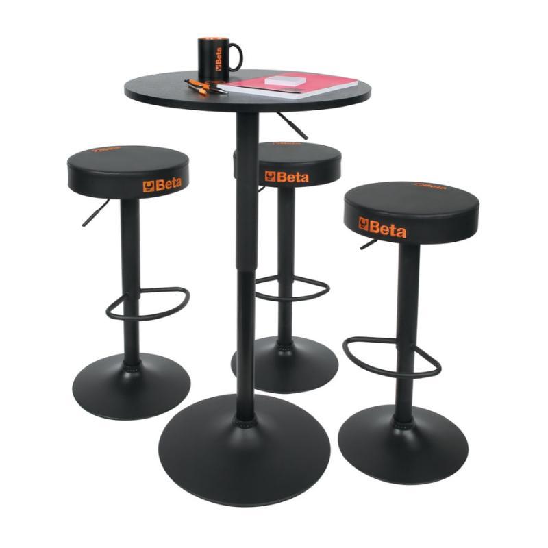 Set 3 Sgabelli Ad Altezza Regolabile 9566S/3 BETACollection 095660300