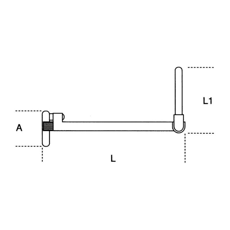 Chiave Per Dadi Rubinetto Articolata Telescopica Corpo Cromato 395T 10-32 Beta 003950100
