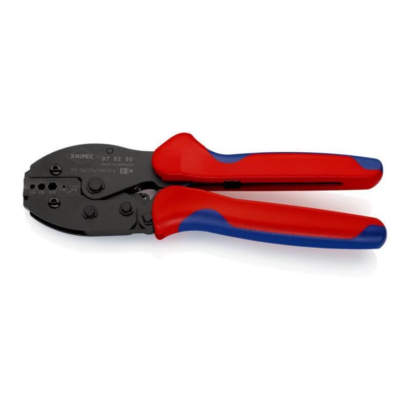 KNIPEX 97 52 50 SB PreciForce Pinza per capicorda con impugnature multicomponente brunita 220 mm in blister