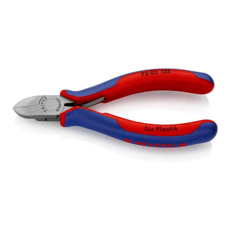 KNIPEX 72 02 125 Tronchesi per resina sintetica con impugnature multicomponente 125 mm