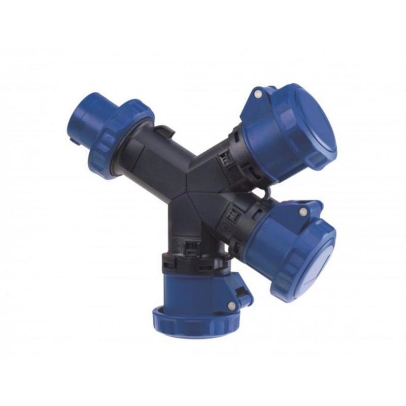 Moltiplicatore Mobile A 3 Uscite IP67 5P 16A 220V