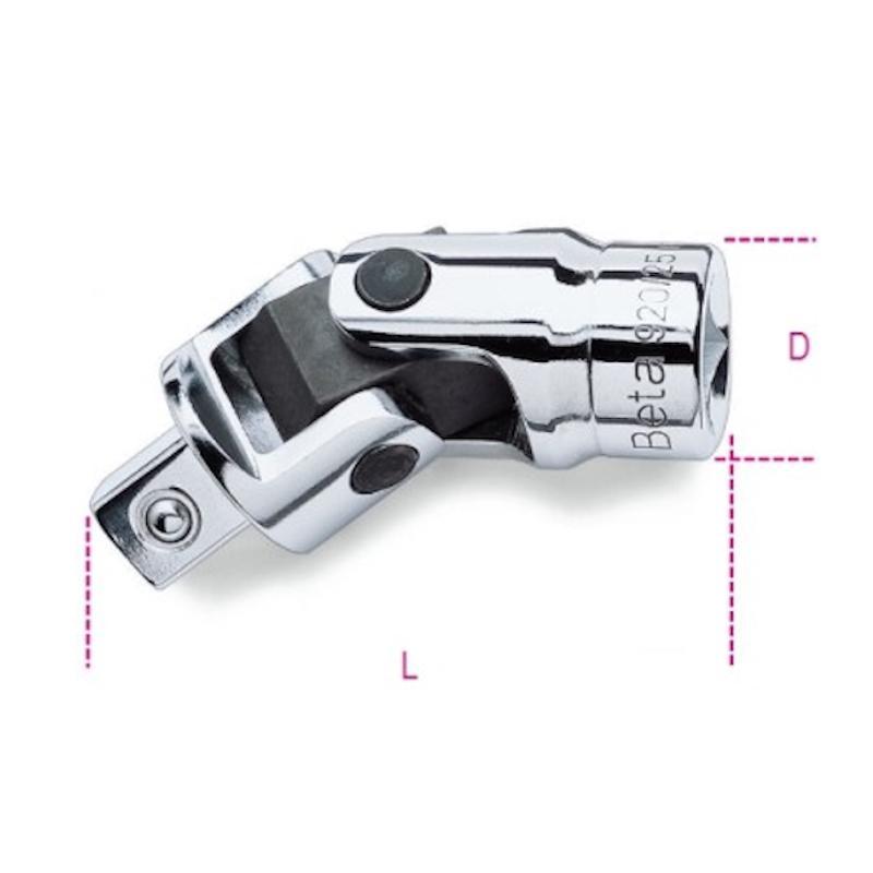 Snodo A Mano Con Attacchi Quadri Maschio E Femmina 1/2" Cromato 920/25 Beta 009200830