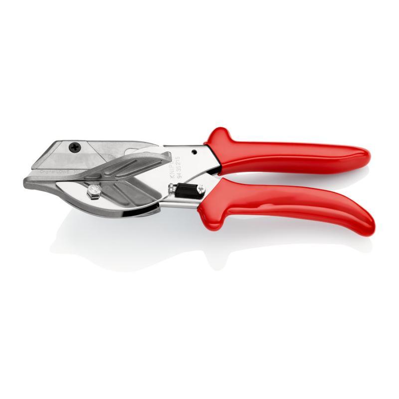 KNIPEX 94 35 215 Cesoia per cornici e per profili in resina sintetica e gomma rivestiti in resina sintetica cromata 215 mm