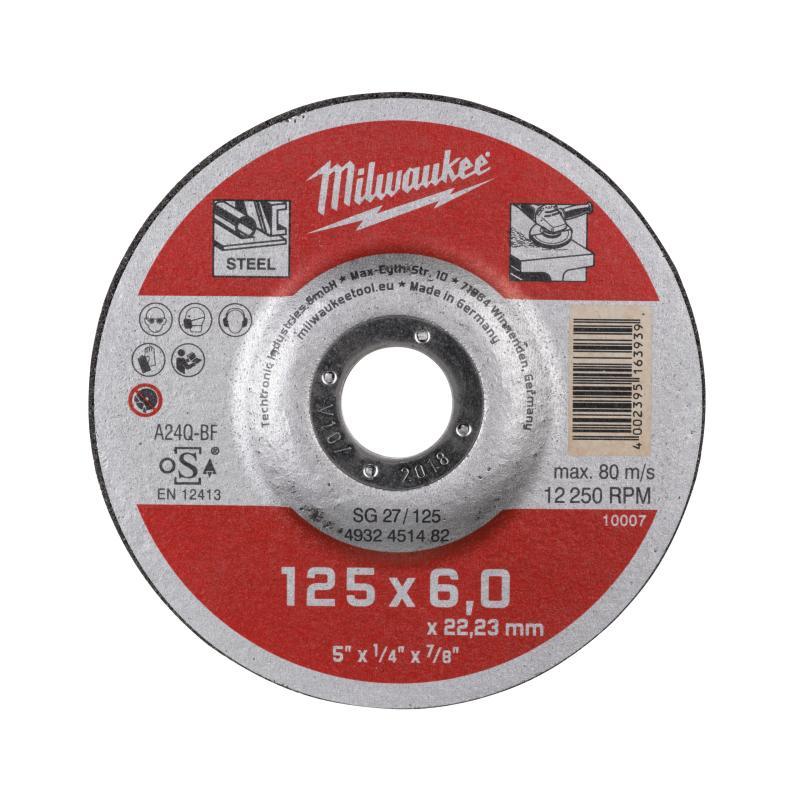 Dischi Da Sbavo Contractor - Milwaukee — MOLE DA SBAVO 125x6mm - CS
