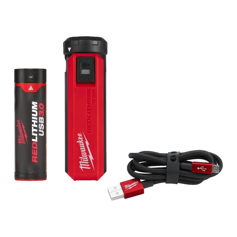 Energy Kit Redlithium Usb: Batteria L4 B3 + Caricabatterie - L4 PPS-301 - Milwaukee 4932493335