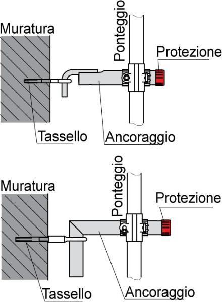 Ancoraggio Per Ponteggio 50cm x ø 48 mm
