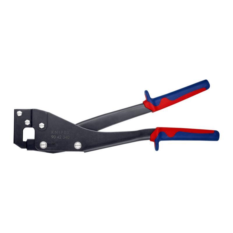 KNIPEX 90 42 340 Punzonatrice per profili di lamiera con impugnature multicomponente brunita 340 mm
