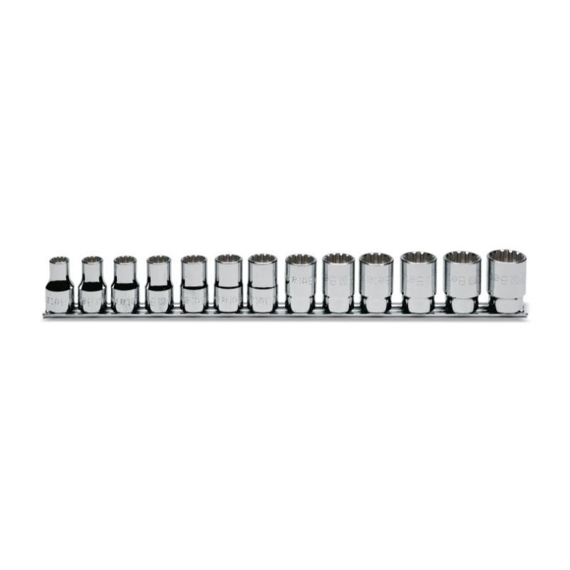Serie Di Chiavi A Bussola A Mano Multimpronta Con Attacco Quadro Femmina 1/2" Bocca Esagonale, Cromate 920U/SB13
Beta 009201740