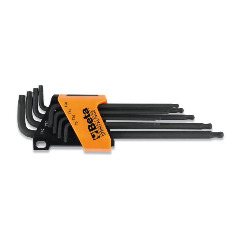 Serie Di 8 Chiavi Maschio Piegate Con Un'Estremità Sferica Per Viti Con Impronta Tamper Resistant Torx® 97BRTXL/SC8 Beta 000970464