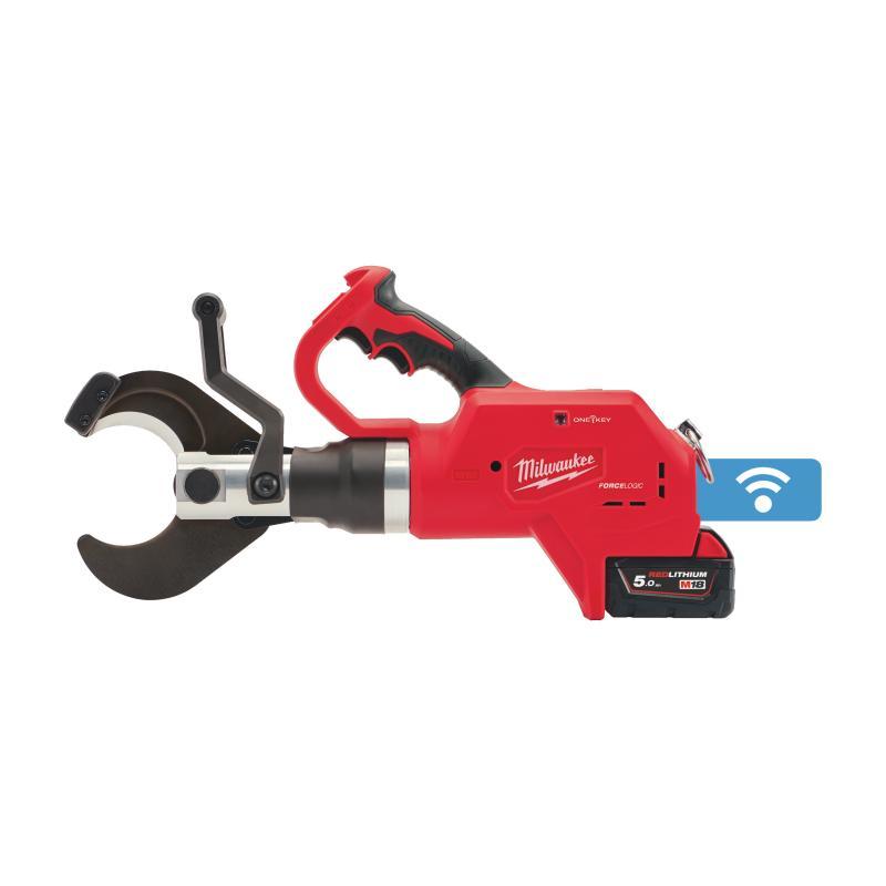 Tagliacavi Idraulica Per Cavi Interrati Rame/Alluminio 18V 2X5,0Ah Tecnologia One Key - Con Ganascia - M18 Hcc75-502C - Milwaukee 4933459269