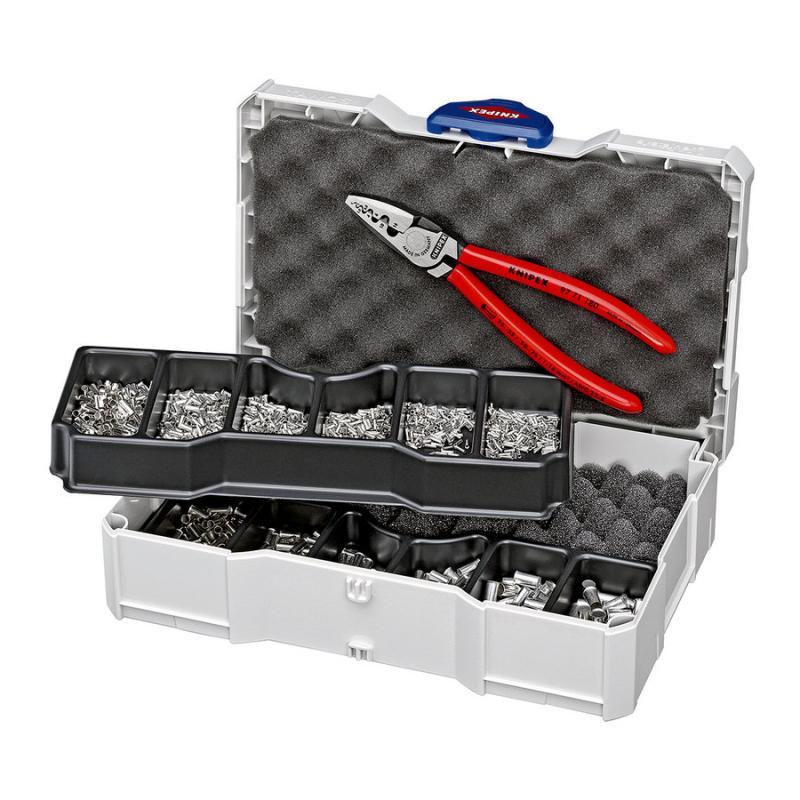 KNIPEX 97 90 05 Assortimento di capicorda per terminali a bussola 10 pezzi 265 mm