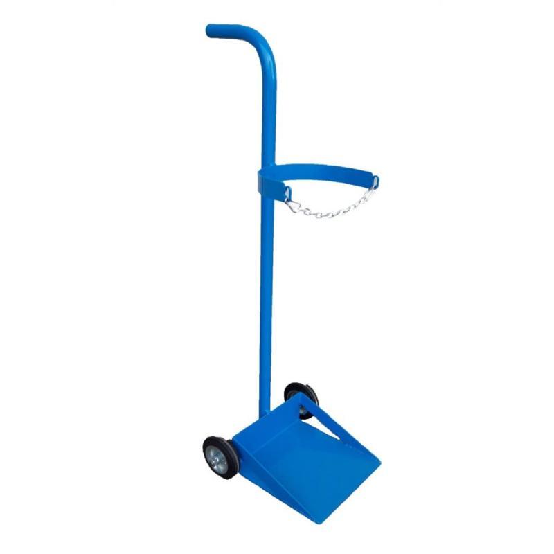 Carrello Porta Bombole In Acciaio Verniciato Dim 44x40xh112cm Cap. 1 Bombola