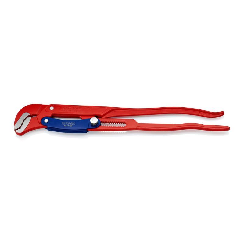 KNIPEX 83 60 020 Giratubi con ganasce ad "S" con regolazione rapida rossa, verniciata a polvere 560 mm
