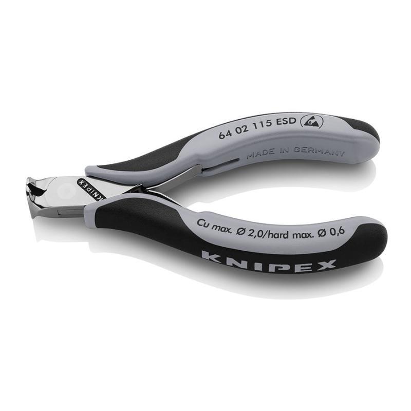 KNIPEX 64 02 115 ESD Tronchese per elettronica ESD - con tagliente frontale con impugnature multicomponente 115 mm