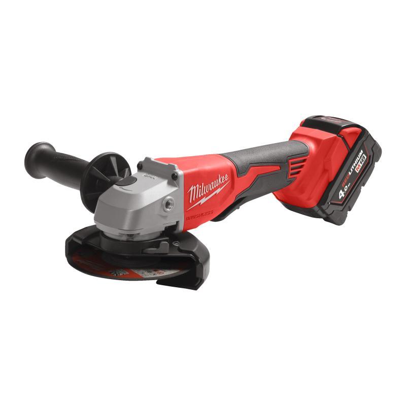 Smerigliatrice 18 Volt Disco 125 Mm - 4 Ah, Avvio A Paletta Valigetta Heavy Duty - M18 Blsag125Xpd-402X - Milwaukee 4933492646