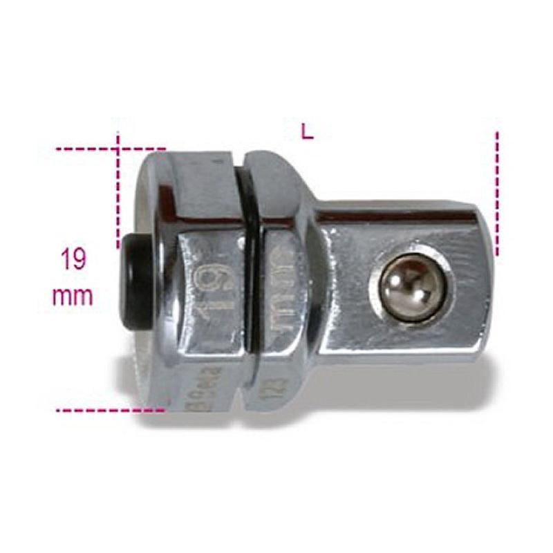 Adattatore A Sgancio Rapido Da 1/2" Per Chiavi A Cricchetto Da 19 Mm Cromato 123Q1/2 Beta 001230319