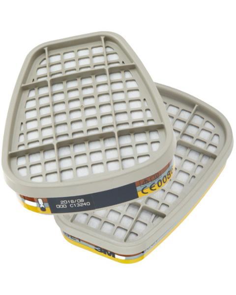 Filtri 3M™ 6057 ABE1 per Gas e Vapori Organici, Inorganici e Acidi (Coppia) - Rossini R637