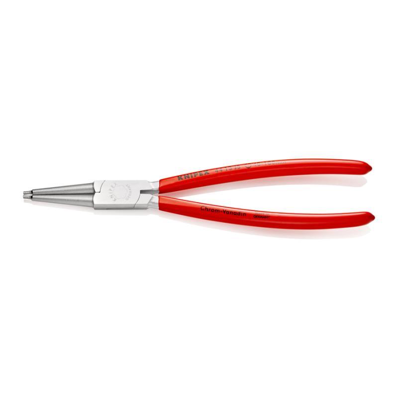 KNIPEX 44 13 J3 Pinza per anelli di sicurezza per anelli di sicurezza interni a fori rivestiti in resina sintetica cromata 225 mm