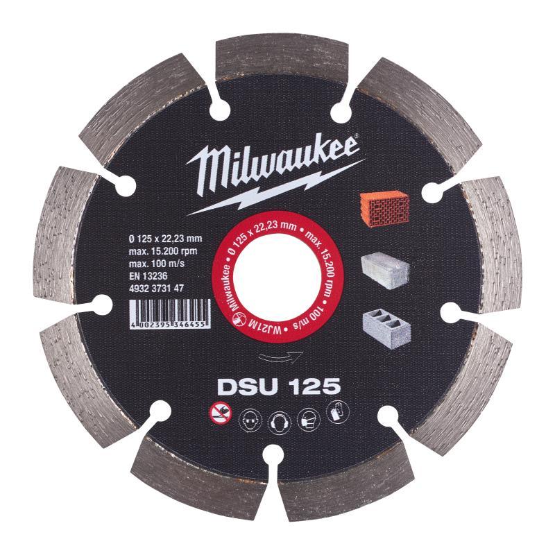 Disco Diamantato Dsu Specifico Per Scanalatori - Milwaukee — DISCO DIAM DSU125 22.2MM