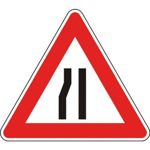 Cartello Strettoia Asimmetrica A Sinistra Figura II 18
