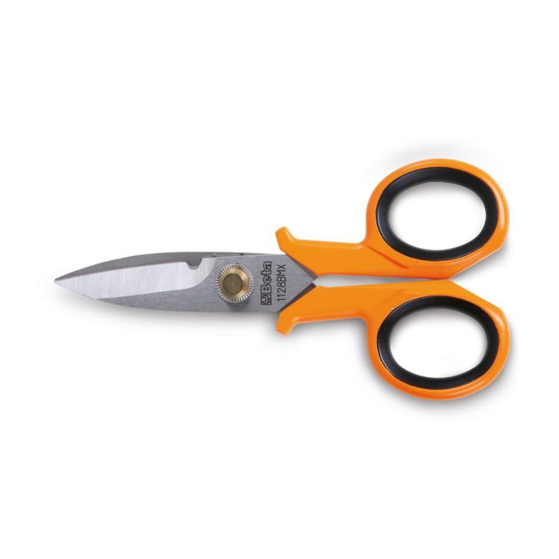 Forbici Per Elettricisti Lame Diritte In Acciaio Inossidabile Con Microdentatura 1128BMX Beta 011280051