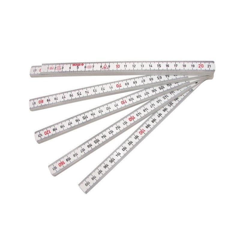 Doppiometro In Plastica Bianco Lunghezza 2Mt Classe 3 SOLA