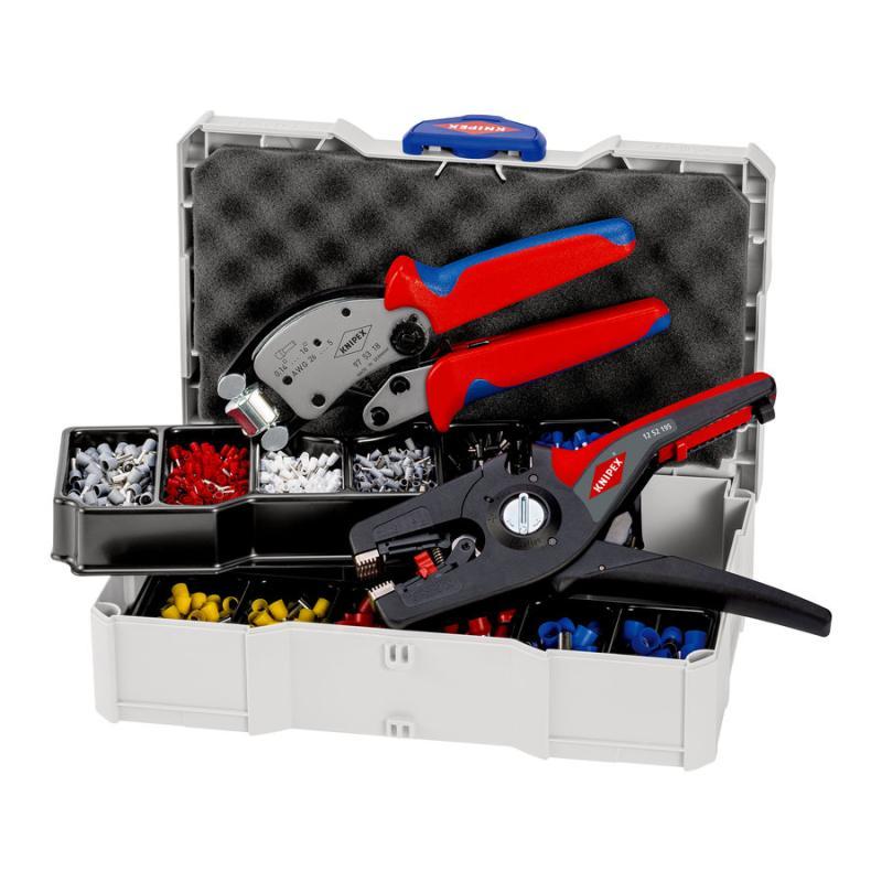 KNIPEX 97 90 14 Assortimento di capicorda per terminali a bussola 11 pezzi 265 mm