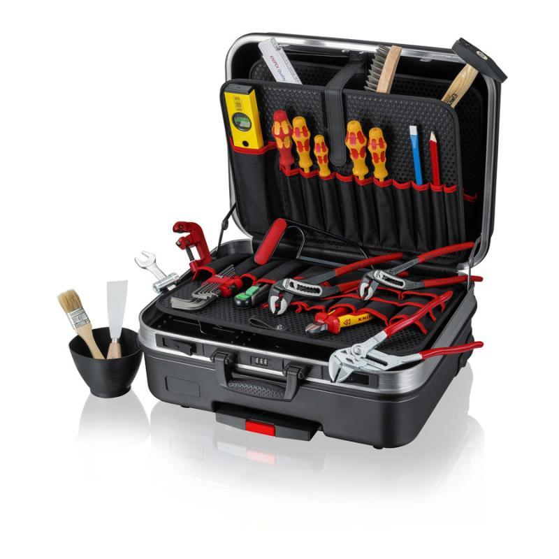 KNIPEX 00 21 06 HK S Valigia portautensili "BIG Basic Move" Sanitari 31 pezzi 515 mm