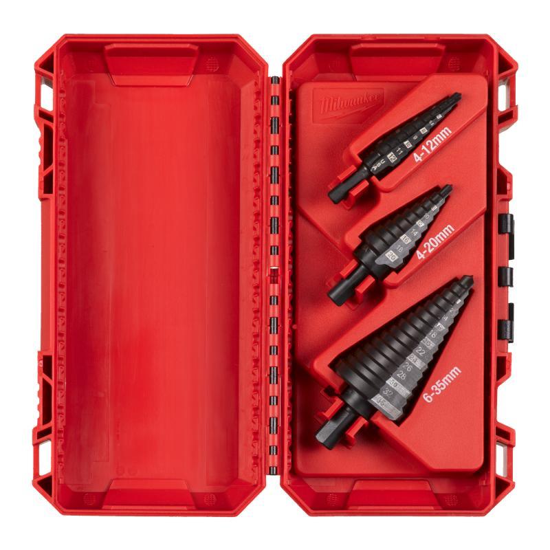 Set Frese A Gradino 1X4 -12/1Mm, 1X4-20/2Mm, 1X6-35/2-3Mm. - Milwaukee 48899399